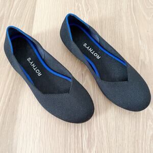 Rothy's Round Toe Classic Flat Black US 6.5